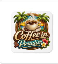 Coffee in Paradise Coaster 2-Pack
