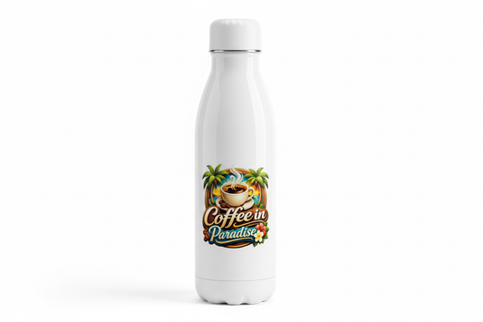 Insulated Water Bottle - White